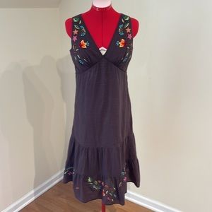 Sleeveless Embroidered Dress
